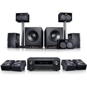 SYSTEM 6 THX - 5.2.4-Set - Home Cinema Set - Zwart - DENON X3800H voor Dolby Atmos