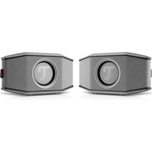 ROCKSTER GO 2 - Stereo-Set - Grijs en Zwart - Bluetooth Speakers