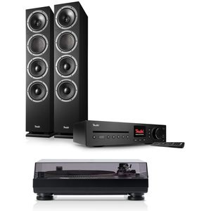 THEATER 500 KOMBO 2 VINYL 250 - Zwart - Speelklaar Systeem - Met Stereo-Receiver en USB Platenspeler