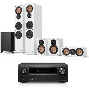 ULTIMA 40 - Surround Set - Wit/Zwart - 5.1 - Met DENON X2800H DAB