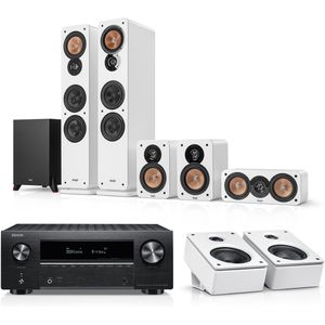 ULTIMA 40 Surround + DENON X3800H voor Dolby Atmos, Wit