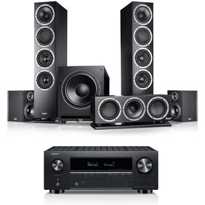 THEATER 500 - Surround Set - Zwart - Met DENON X3800H AV-receiver