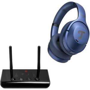 REAL - BLUE NC 3 - Koptelefoon - Steel blue - Met FeinTech Bluetooth Audio System