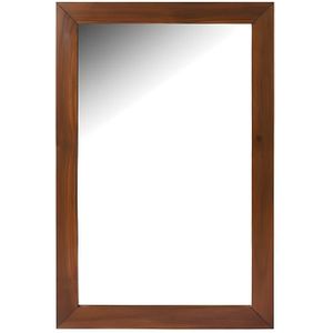 Rechthoekige spiegel van donker teak hout - 60 x 90 cm - AMLAPURA