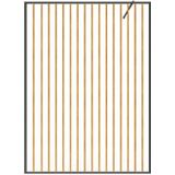 Italiaanse douchewand van aluminium - Houteffect en mat zwart - 140 x 200 cm - TOPEKA
