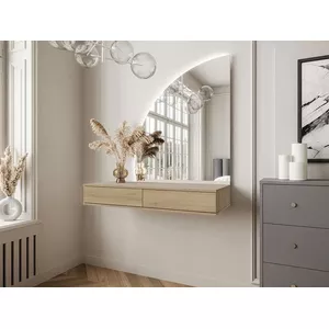 Kaptafel Edda Wit 60 cm met LED-spiegel en kruk Vicco | Wit | 60 cm met 1 lade | 406673135119006 Kaptafel Edda Wit 60 cm met LED-spiegel en kruk Vicco | Wit | 60 cm met 1 lade | 406673135119006