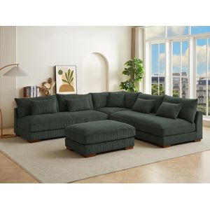 Pascal Morabito - SPERONE - Poef - Groen - 100% Polyester - 1 Plaats