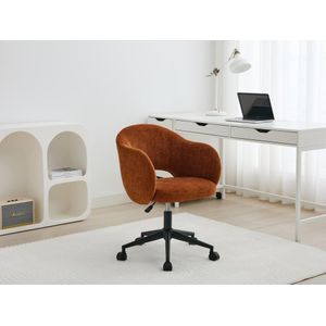 Bureaustoel - Stof met textuur - Terracotta - ACACILIO