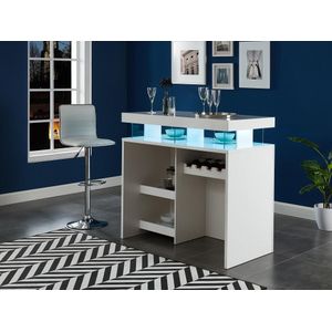 Barmeubel FABIO - Mdf witgelakt - met ledverlichting