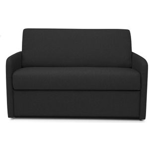 Express-slaapfauteuil van antracietgrijze stof - Bed met brede latten 70 cm - NADOA