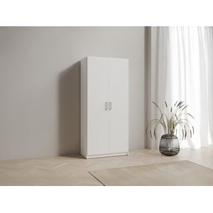 Kast met 2 deuren - L92 cm - Wit - BELOMY