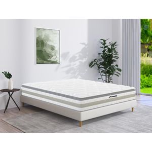 Matras 180x 200cm met pocketveren en geïntegreerd topmatras dikte 29cm - CANTERBURY van DREAMEA