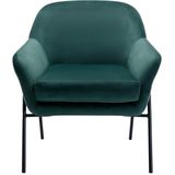 Fauteuil van spargroen velours CERITA