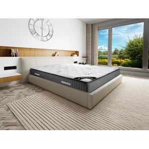 Matras 140 x 190 cm met pocketveren met 7 comfortzones en schuim met vormgeheugen van 28 cm dik - MARANI van YSMÉE