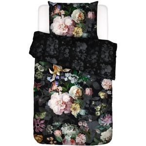 Essenza Dekbedovertrek Fleur Festive Blooming Black 140 x 220 + 60 x 70 cm