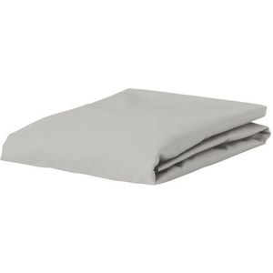 ESSENZA Premium Percale Hoeslaken Zilver - 90x210 cm