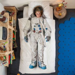 Snurk Amsterdam Dekbedovertrek Astronaut 240 x 200/220 cm incl. 2 kussenslopen 60 x 70 cm