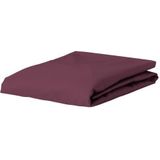 ESSENZA Premium Percale Hoeslaken Marsala - 90x220 cm