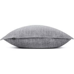 Zo!Home Kussensloop Lino pillowcase Dark Grey 70 x 90 cm