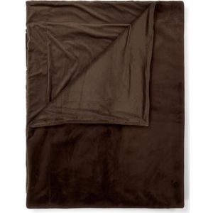 Essenza Plaid Furry Chocolade 150 x 200 cm