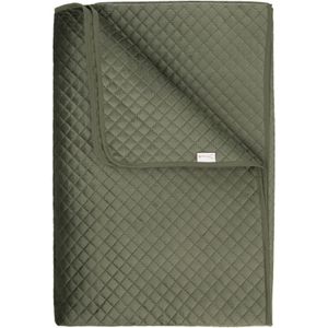 Heckett Lane Bedsprei Victoria Army Green 180 x 260