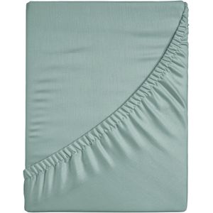 Ten Cate Premium 100% Katoen Satijnen Hoeslaken - 140x200 - Mineral Mint