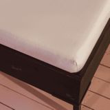 Kayori Shizu Perkal Hoeslaken Dubbel-split-topdekmatras Offwhite 160x210 cm