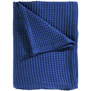 Heckettlane Wafel Sprei - Lits-jumeaux - Katoen - 240x260cm - Blauw