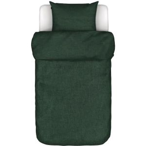 Marc O'Polo Dekbedovertrek Valka Deep green 140 x 220 + 60 x 70 cm