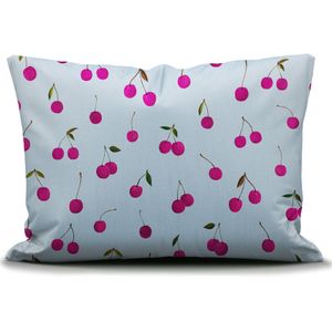 Essenza Kussensloop Zesty cherry Ijsblauw 60 x 70 cm