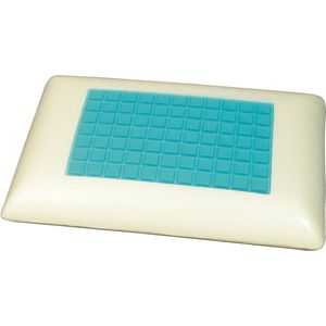 Polydaun Coolgel - Traagschuim - Stevig - Hoofdkussen - 40x60 cm - Wit