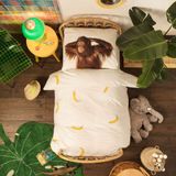 Snurk Amsterdam Dekbedovertrek Banana Monkey 240 x 200/220 cm incl. 2 kussenslopen 60 x 70 cm