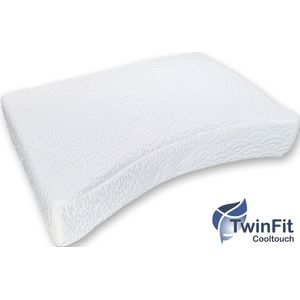 Mahoton Hoofdkussen Twinfit Cooltouch Soft 14 cm - incl. 2 stuks molton kussenslopen