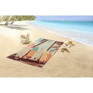 Strandlaken Vintage -100x180 poly velours Good Morning nr.10003 multi