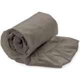 Heckettlane Elementi Hoeslaken - Lits-jumeaux - Katoensatijn - 180x210-220cm - Taupe