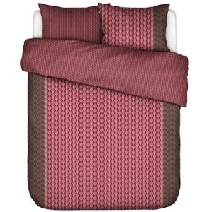 Essenza Dekbedovertrek Tesse cherry red 240 x 220 + 2x 60 x 70 cm