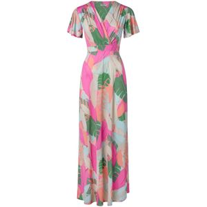 Maxi jurk - Vintage Chic for Topvintage (Roze/Multicolour)