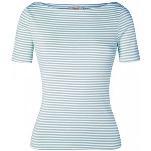 T-shirt - Banned Retro (Wit/Blauw)