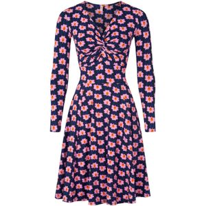 Swing jurk - Blutsgeschwister - Donkerblauw/Multicolour