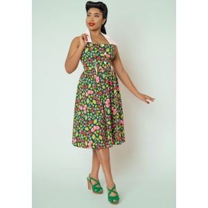 Swing jurk - Collectif Clothing (Groen/Multicolour)