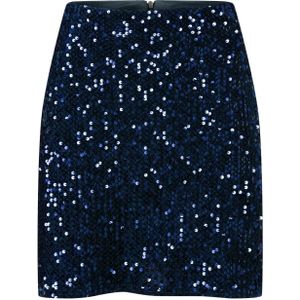 A-lijn rok - Vintage Chic for Topvintage - Blauw/Donkerblauw