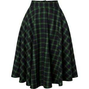 Swing rok - Timeless - Blauw/Donkerblauw/Groen