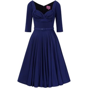 Swing jurk - Glamour Bunny - Blauw/Donkerblauw