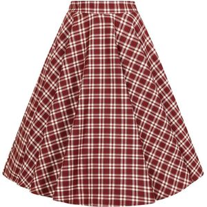 Swing rok - Banned Retro - Rood/Bordeauxrood