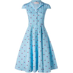 Swing jurk - Topvintage Boutique Collection (Blauw)