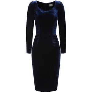 Strakke jurk - Hearts & Roses - Blauw/Donkerblauw