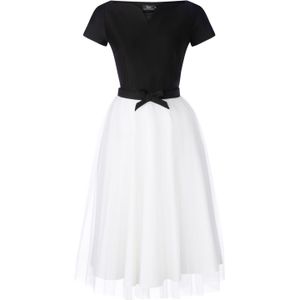 Swing jurk - Vintage Diva - Zwart/Wit