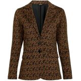 Blazer dames - King Louie - Zwart/Bordeauxrood/Multicolour
