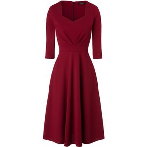 Swing jurk - Vintage Chic for Topvintage - Rood/Bordeauxrood - Maat 8