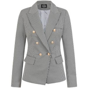 Blazer dames - Hearts & Roses - Zwart/Wit